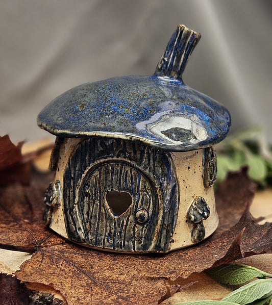 Clay Cottage Tealight/Incense Holder